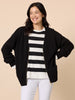 Manhattan Zip Cardi - Black