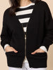Manhattan Zip Cardi - Black
