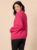 Manhattan Zip Cardi - Hot Pink