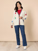Hollywood Embroidered Star Straight Leg Jean - Denim