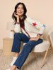 Hollywood Star Knit Cardi - Ivory