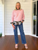 Billie Ribbed Batwing Knit - Blush