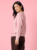 Billie Ribbed Batwing Knit - Blush