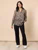 Cheetah Print Sheer Shirt - Animal