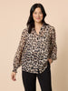 Cheetah Print Sheer Shirt - Animal