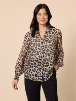Cheetah Print Sheer Shirt - Animal