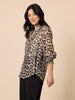 Cheetah Print Sheer Shirt - Animal