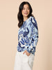 Newport Paisley Print Knit - Blue/ Multi