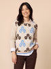 Vermont Floral Print Knit Jumper - Natural Multi