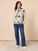 Vermont Floral Print Knit Jumper - Natural Multi