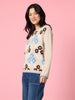 Vermont Floral Print Knit Jumper - Natural Multi