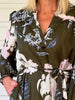 Colorado Floral Print Shirt Dress - Khaki Multi