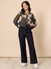 Colorado Floral Print Sheer Shirt - Khaki Multi