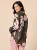 Colorado Floral Print Sheer Shirt - Khaki Multi