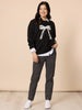 Pretty Bow Print Jumper - Black