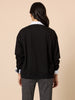 Pretty Bow Print Jumper - Black