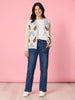 Harper Pearl Bow Tee - Ivory