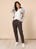 Kelly Print Pant - Coffee