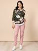 Colorado Floral Print Knit Jumper - Khaki Multi