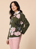 Colorado Floral Print Knit Jumper - Khaki Multi