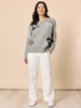 Chelsea Flower Knit - Floral Grey