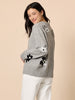 Chelsea Flower Knit - Floral Grey