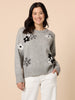Chelsea Flower Knit - Floral Grey