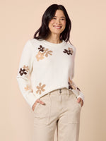 Chelsea Flower Knit - Floral Ivory