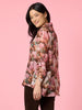 Dakota Floral Print Sheer Shirt - Blush Multi