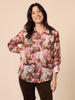Dakota Floral Print Sheer Shirt - Blush Multi