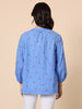 Cherish Embroidered Heart Stripe Top - Blue/ White