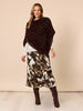 Venice Print Skirt - Espresso Multi