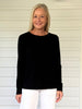 Brushed Crew Neck Tee - Black