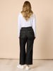 Hudson High Rise Wide Leg Jean - Black