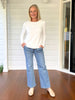 Brushed Crew Neck Tee - Ivory