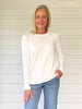 Brushed Crew Neck Tee - Ivory