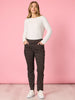 Kelly Print Pant - Coffee