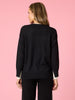 Sofia Contrast Knit - Black/Ivory hammock & vine