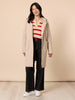 Montrose Stripe Print Knit - Natural Red