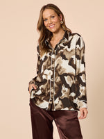Venice Print Shirt - Espresso Multi
