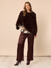 Roma Faux Fur Poncho - Espresso