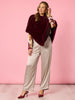 Roma Faux Poncho - Shiraz