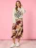 Juliet Floral Print Knit - Natural