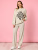 Juliet Floral Print Knit - Natural