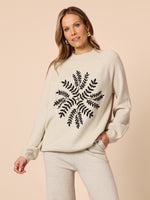 Juliet Floral Print Knit - Natural