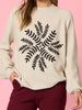 Juliet Floral Print Knit - Natural