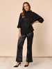 Tuxedo Flare Pant - Black hammock & vine
