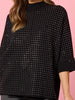 Luce Diamante Knit Jumper - Black hammock & vine