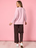 Camilla Rib Knit - Rose