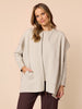 Elena Short Sleeve Zip Knit - Natural